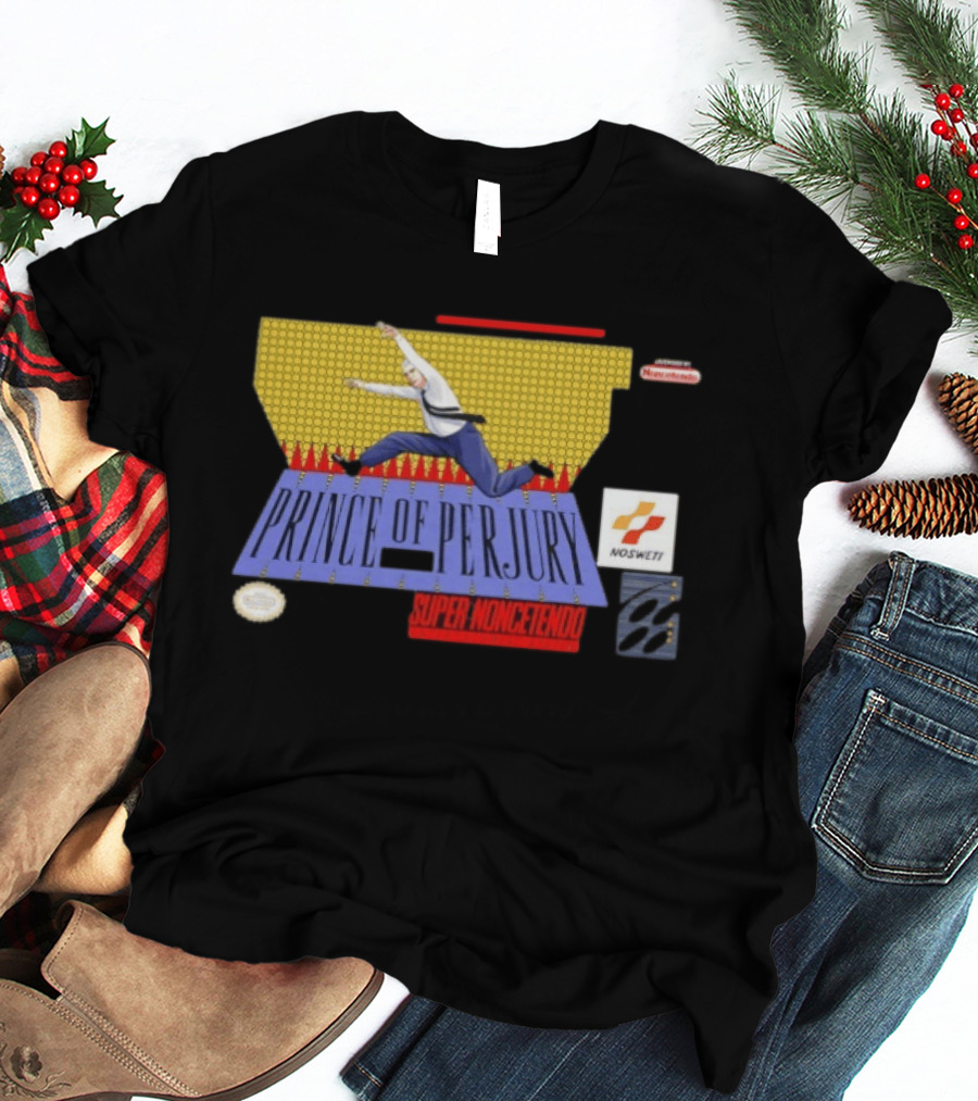 Prince Of Perjury Super Noncetendo Entertainment System Nosweat T-Shirt