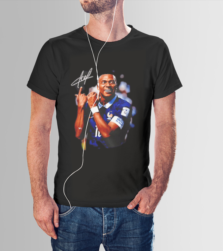 Kylian Mbappe 10 France National Football Team FIFA World Cup Celebration T-Shirt