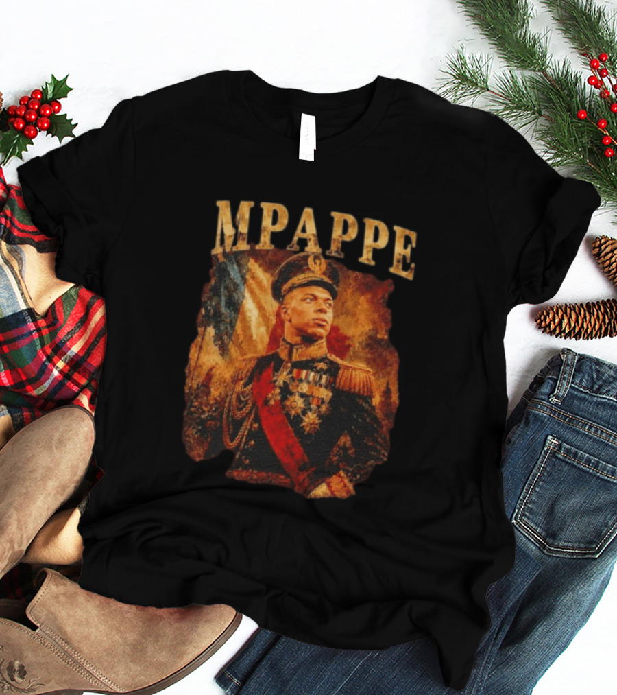 Kylian Mbappe Napoleonic General Military Uniform Commander T-Shirt