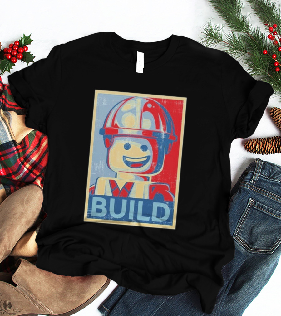 Lego Minifigure Build Distressed T-Shirt