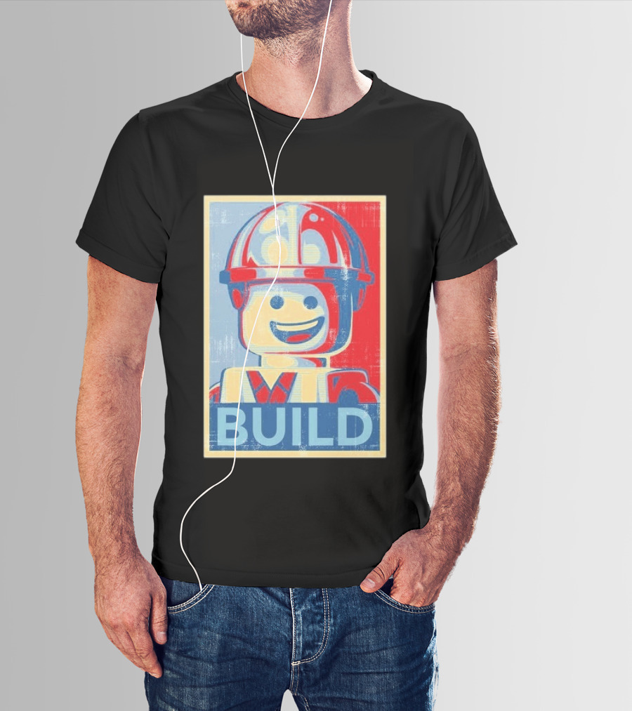 Lego Minifigure Build Distressed T-Shirt
