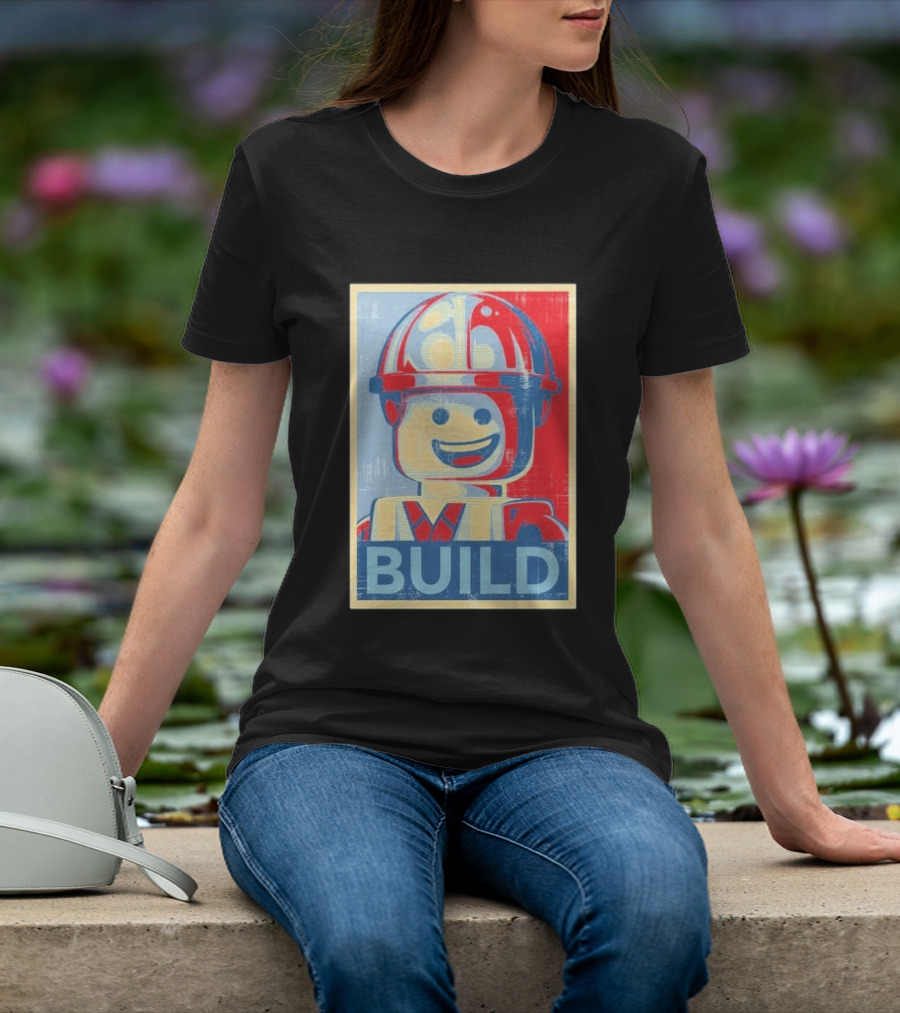 Lego Minifigure Build Distressed T-Shirt