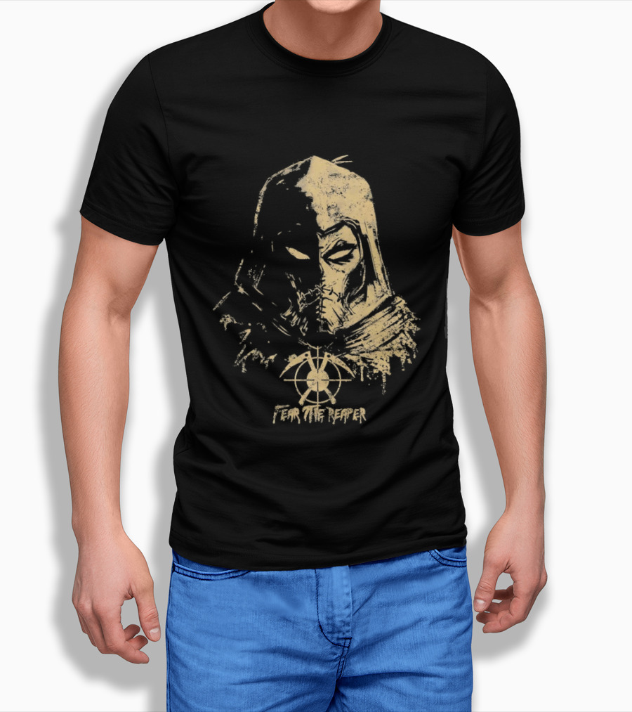 Scarecrow Batman Arkham Series Fear The Reaper Distressed T-Shirt