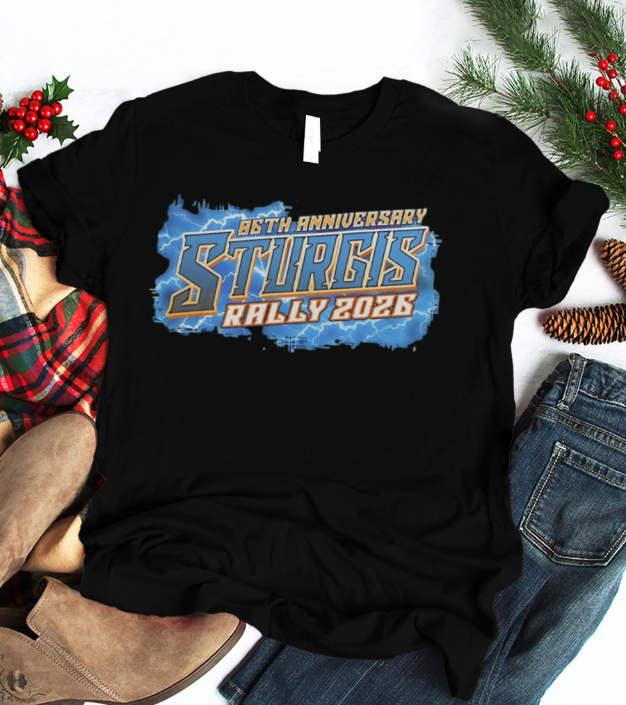 86th Anniversary Sturgis Rally 2026 Lightning T-Shirt