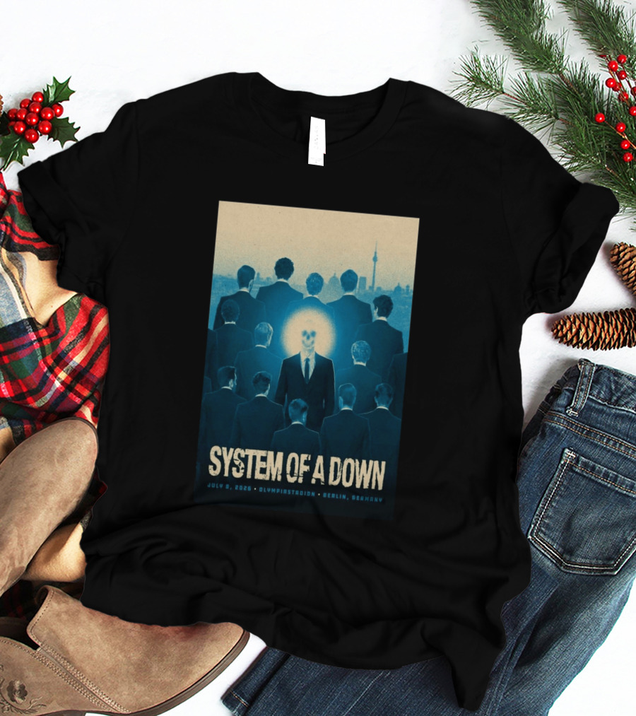 System Of A Down July 8 2026 Olympiastadion Berlin Germany T-Shirt