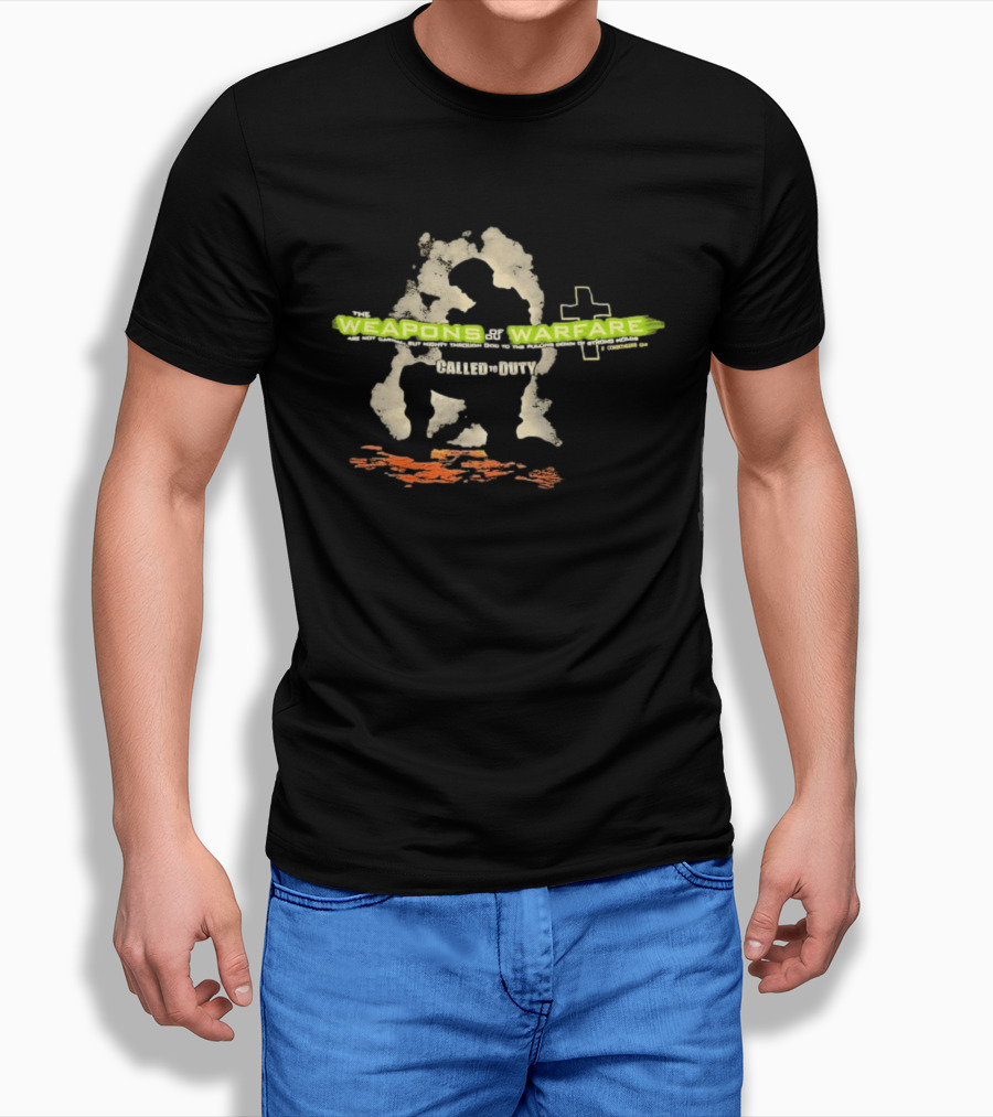 Weapons Of Warfare Call Of Duty Cross T-Shirt