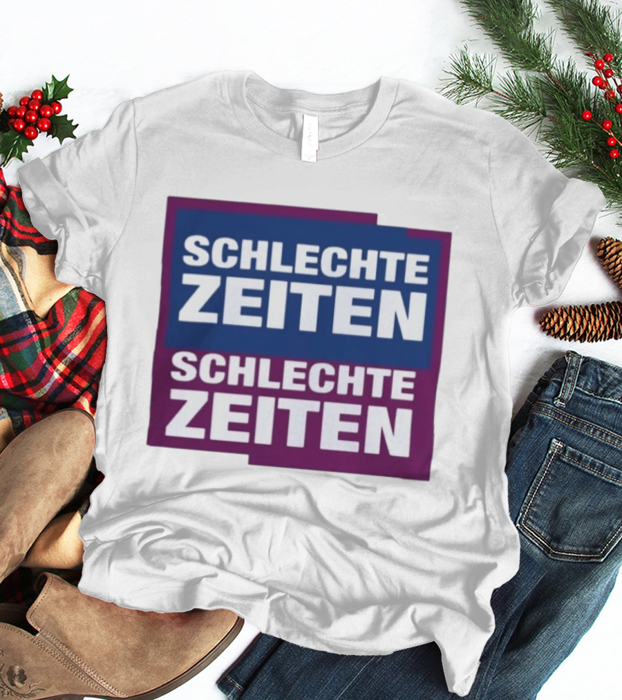 Versager Clothing Schlechte Zeiten Schlechte Zeiten Blue Purple Blocks T-Shirt