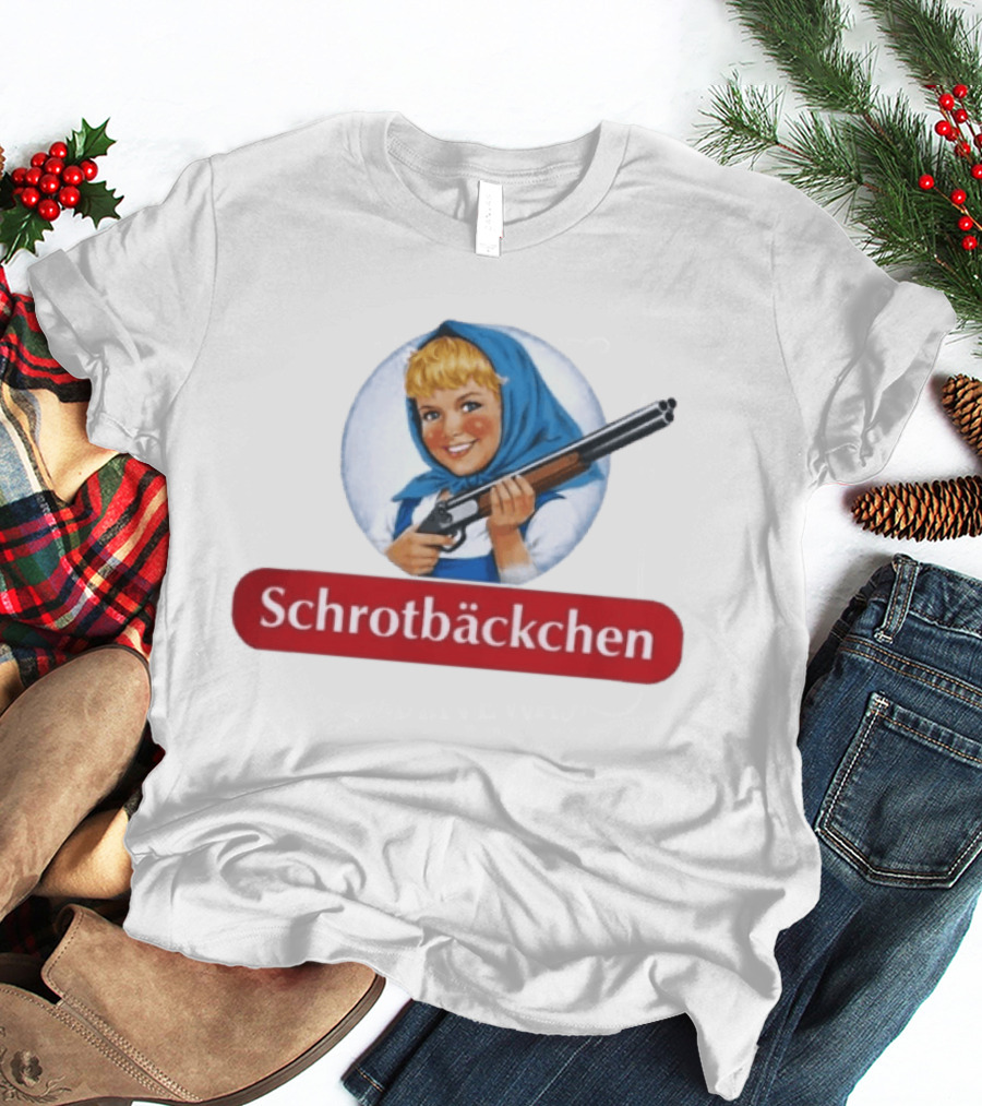 Versager Clothing Schrotbäckchen Girl With Blue Hood And Shotgun T-Shirt