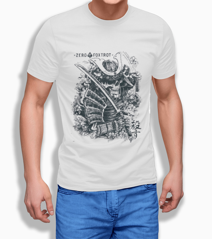 Zero Foxtrot Kill You Sword Skull T-Shirt
