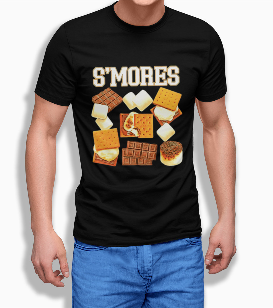 S'mores Marshmallow Chocolate Graham Cracker Delight T-Shirt
