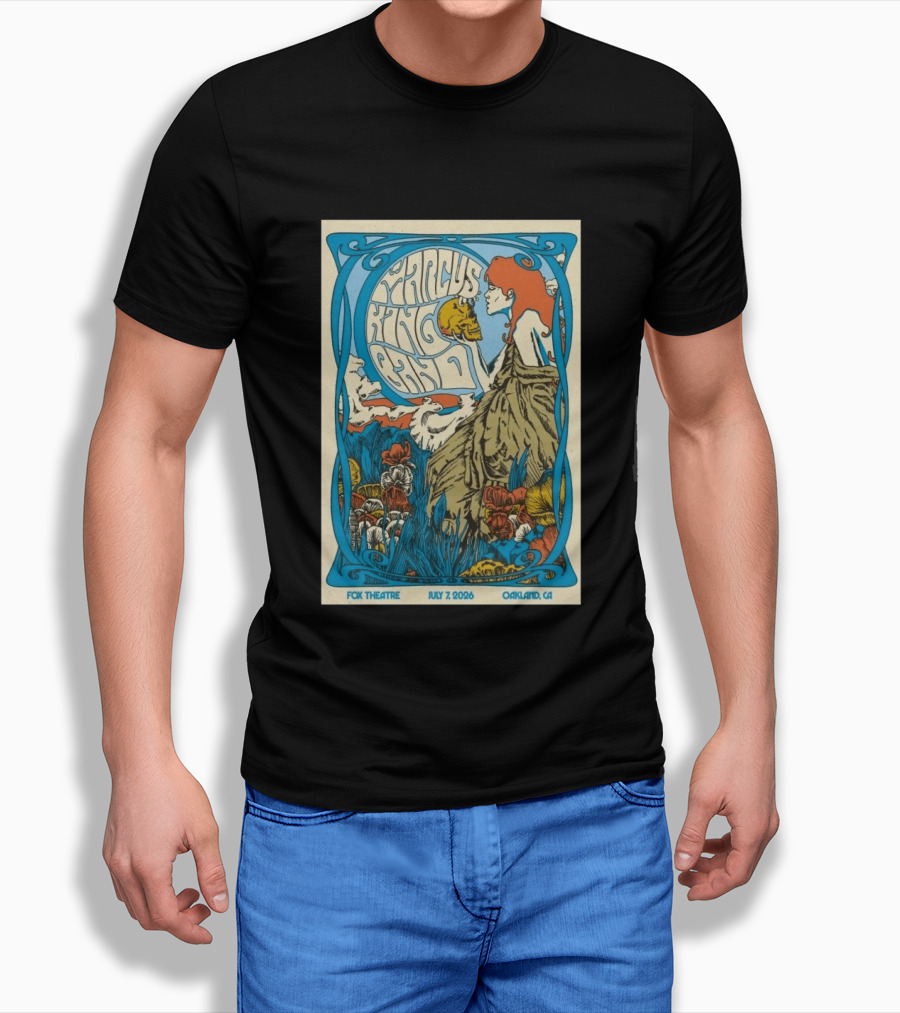 Marcus King Band Fox Theatre Oakland CA July 7 2026 Vintage Psychedelic T-Shirt
