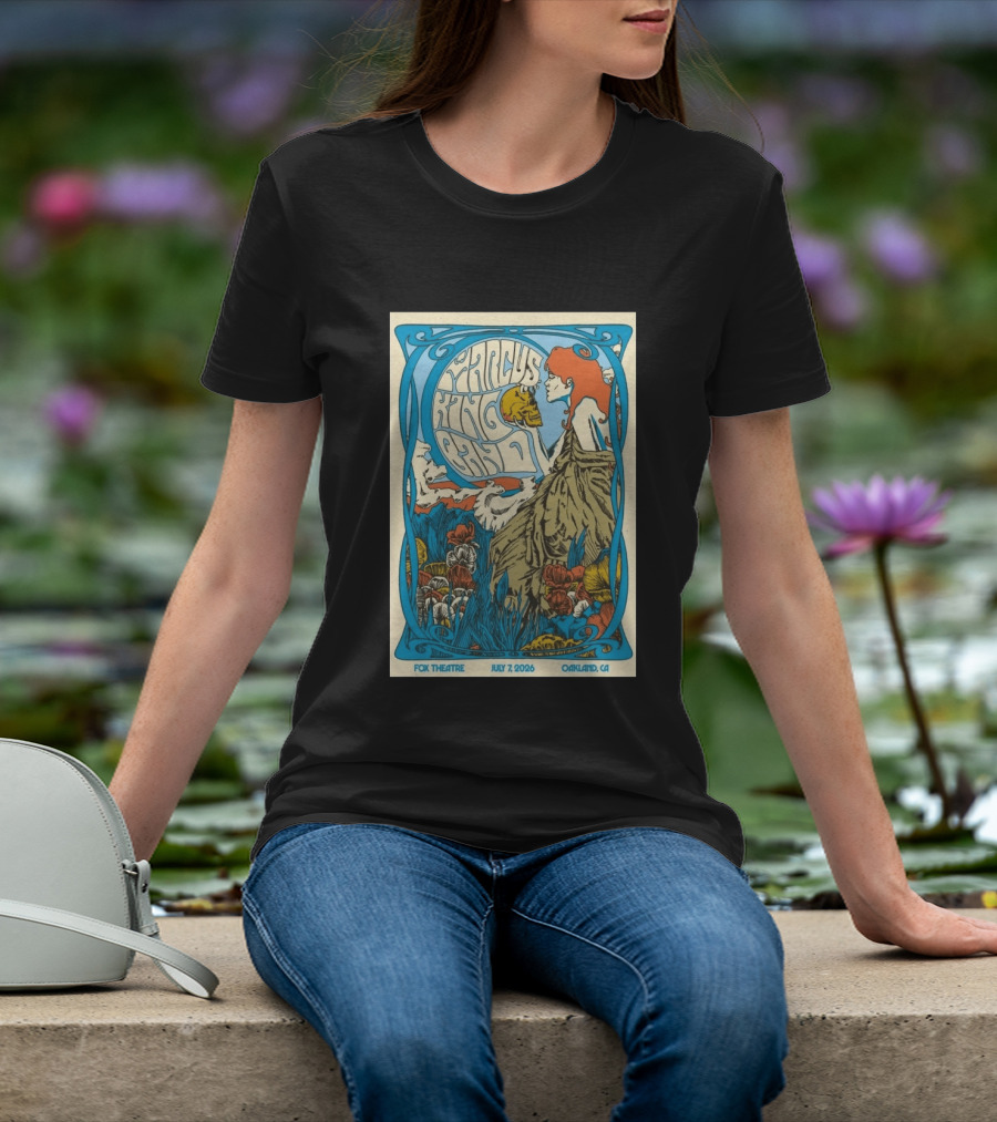 Marcus King Band Fox Theatre Oakland CA July 7 2026 Vintage Psychedelic T-Shirt