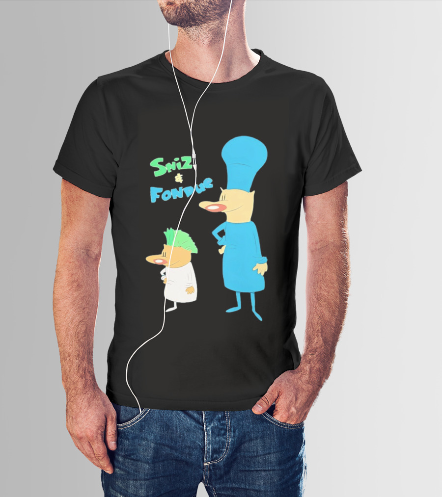 Sniz And Fondue Characters From Nickelodeon 90s Cartoon Series T-Shirt