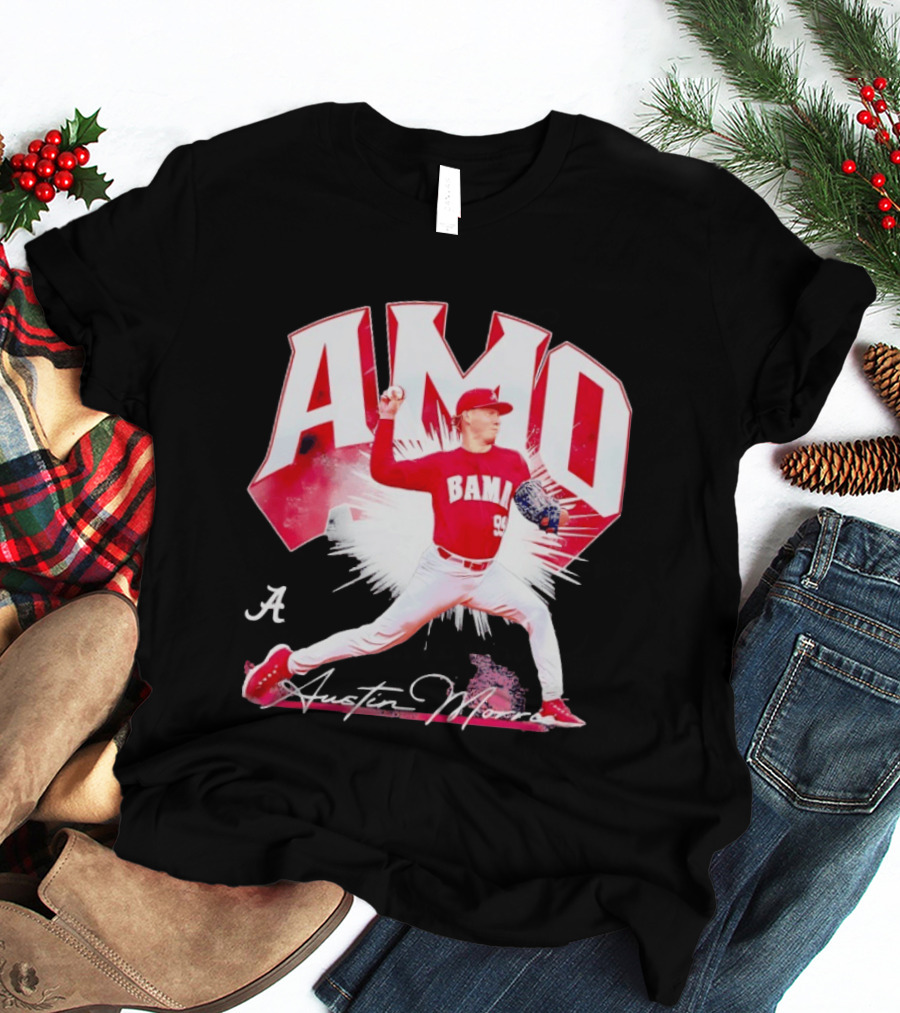 Austin Morris NCAA Baseball Alabama Crimson Tide Collage T-Shirt