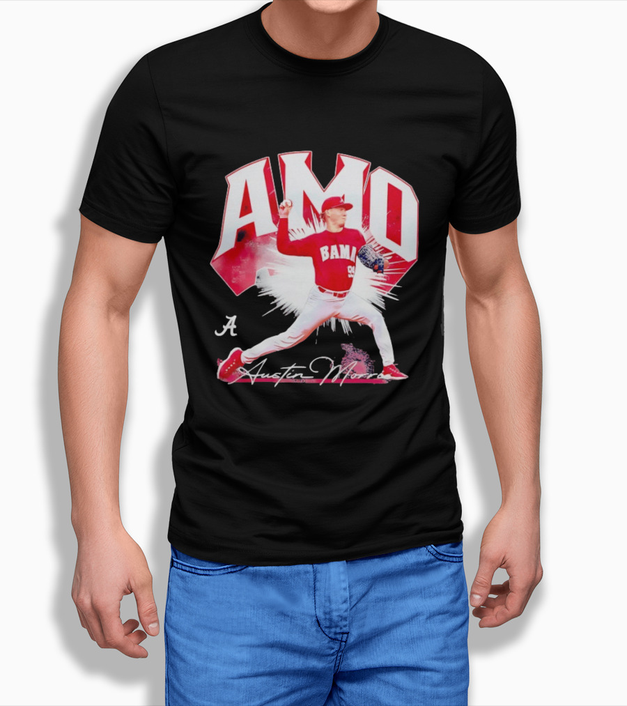 Austin Morris NCAA Baseball Alabama Crimson Tide Collage T-Shirt