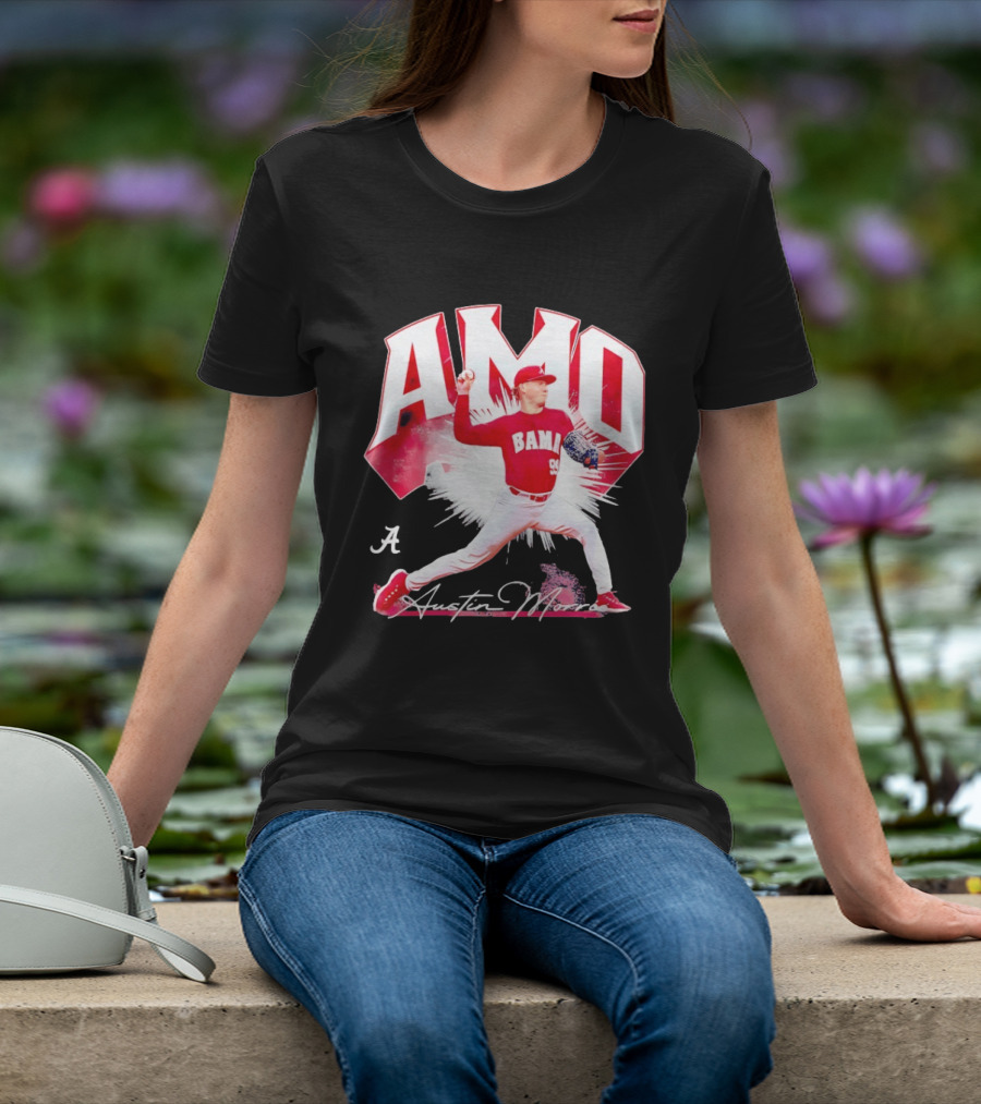 Austin Morris NCAA Baseball Alabama Crimson Tide Collage T-Shirt