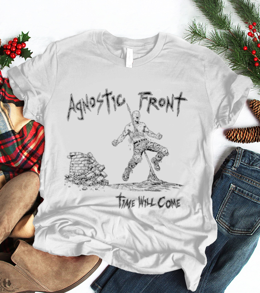Agnostic Front Time Will Come Hardcore Punk Vintage Aesthetic T-Shirt