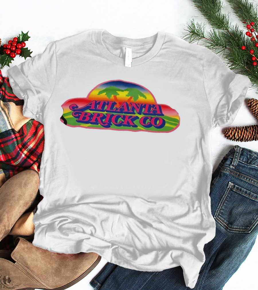 Atlanta Brick Co Retro Palm Tree Sunset T-Shirt