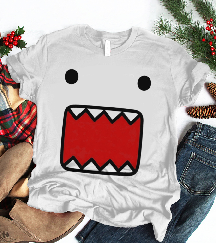 Domo Kun Face Expression With Red Teeth T-Shirt