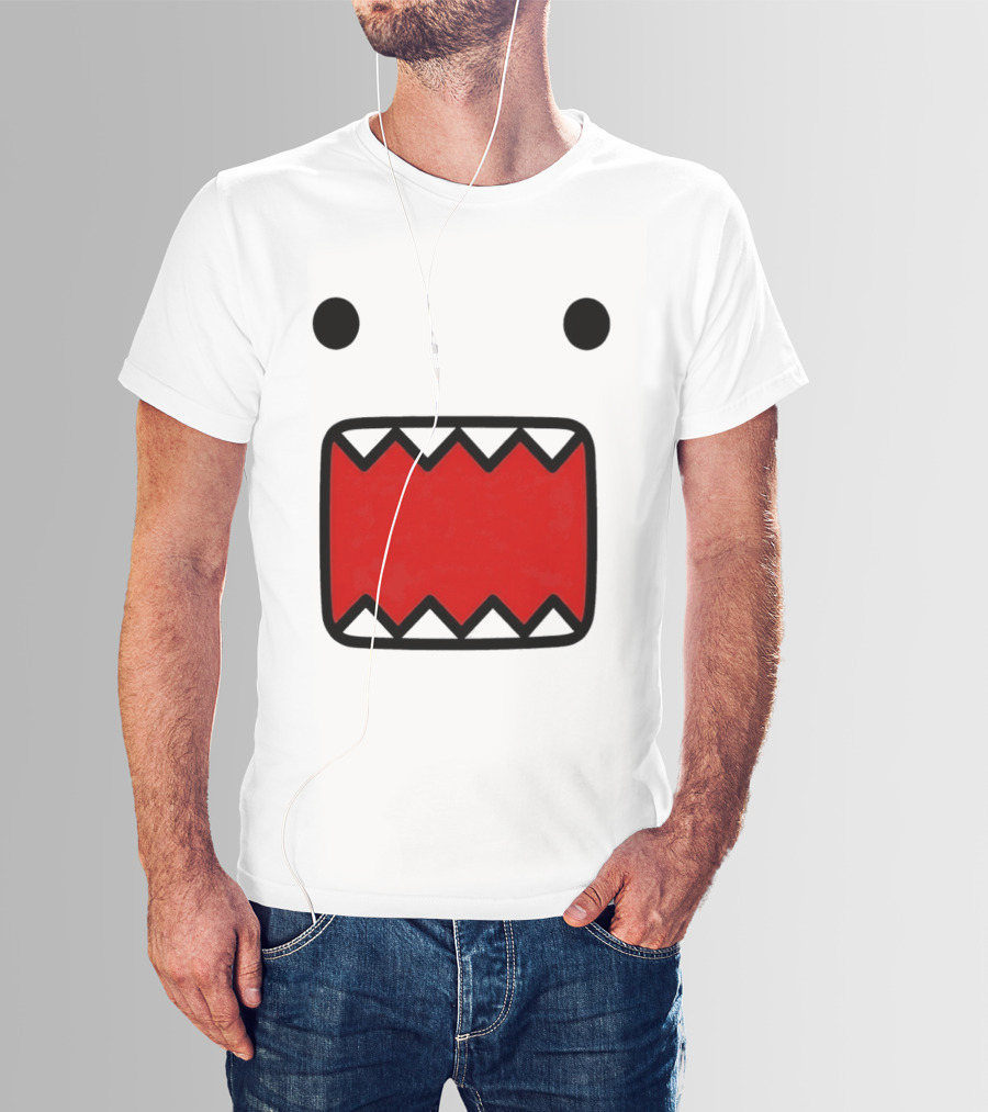Domo Kun Face Expression With Red Teeth T-Shirt