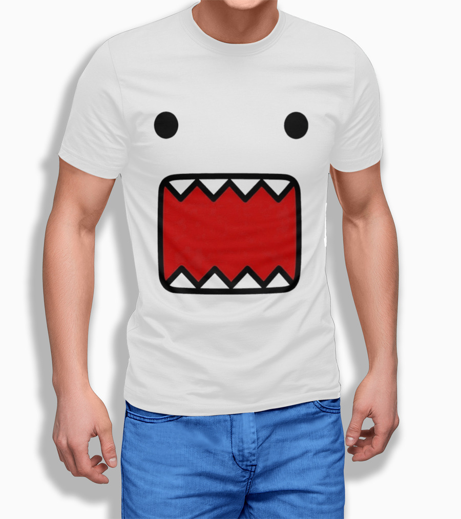 Domo Kun Face Expression With Red Teeth T-Shirt