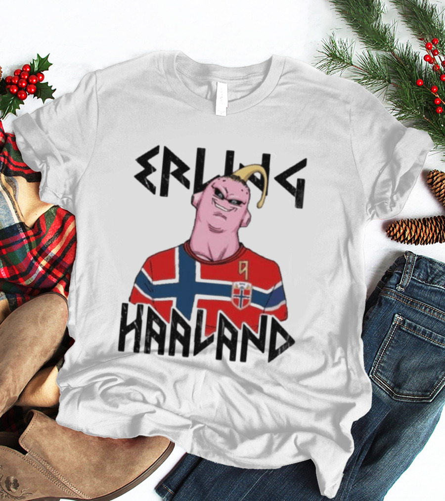 Erling Haaland Majin Buu Dragon Ball Norway Jersey Soccer T-Shirt