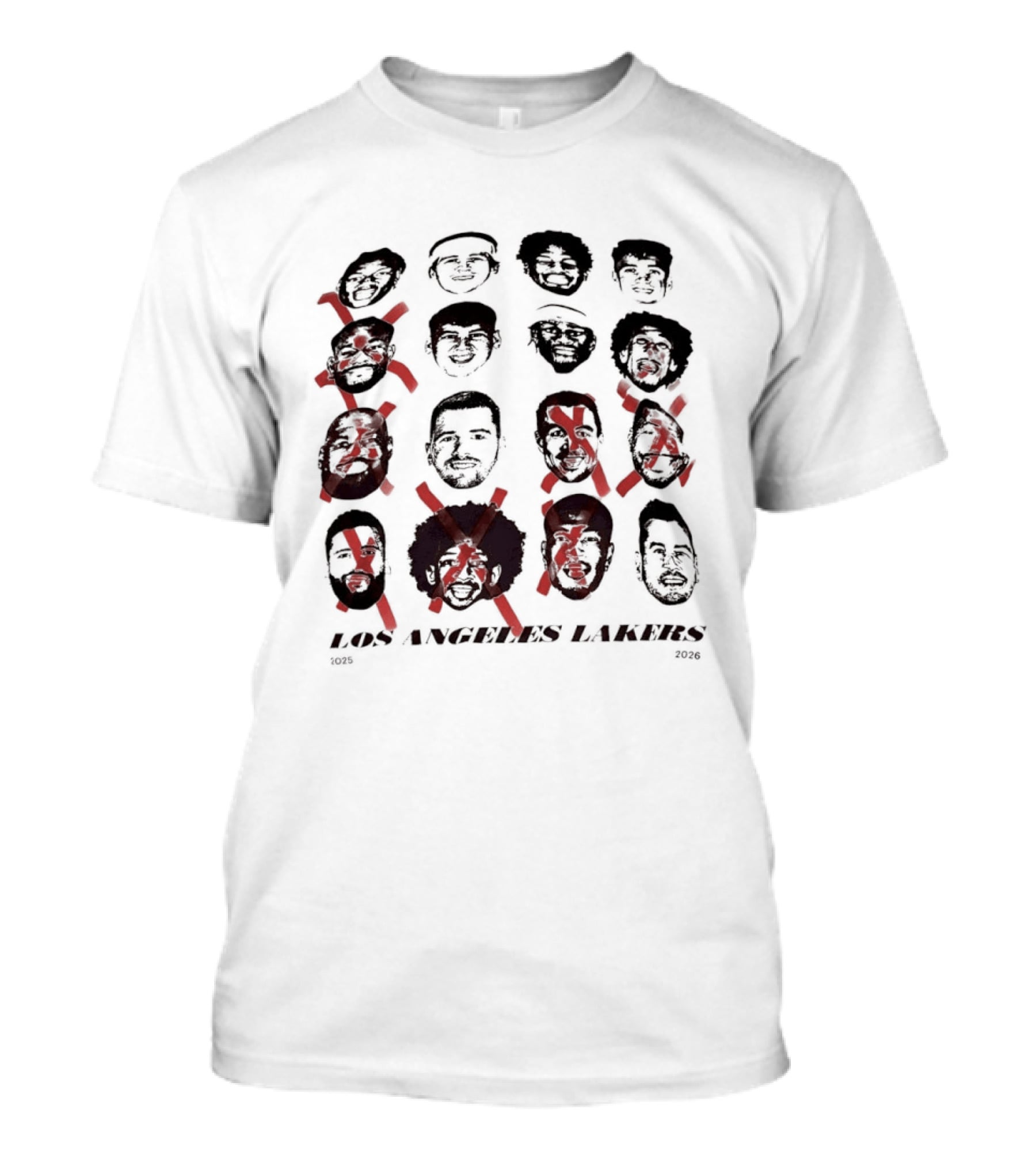 Los Angeles Lakers 2025 2026 Swag Head Basketball T-Shirt