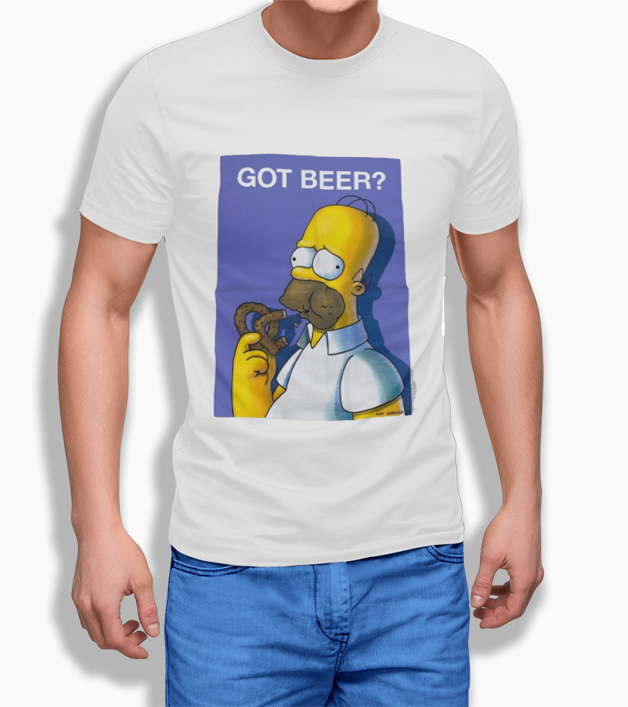 Got Beer Homer Eating Pretzel T-Shirt