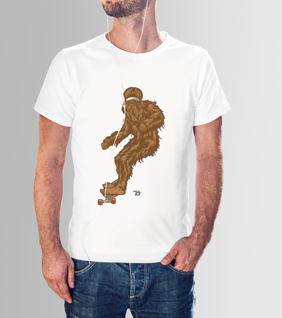 Ames Bros Skater Bigfoot Sasquatch Skateboard Legend T-Shirt