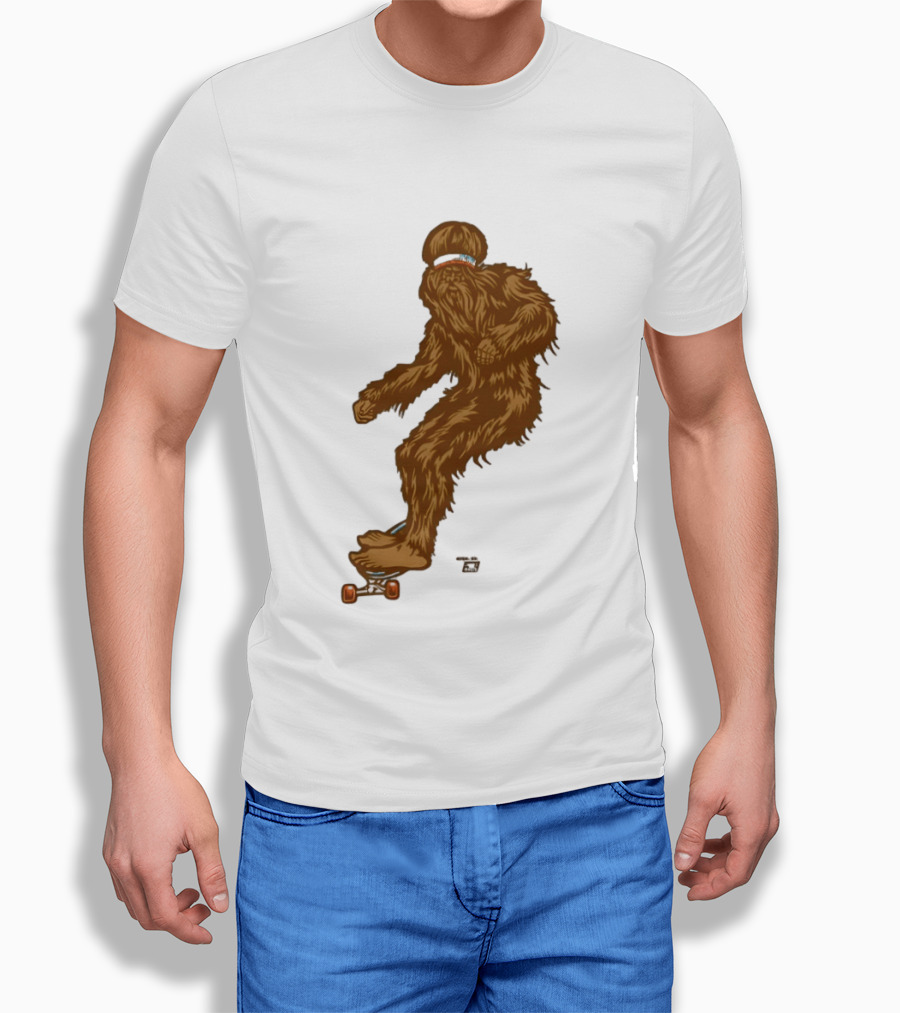 Ames Bros Skater Bigfoot Sasquatch Skateboard Legend T-Shirt