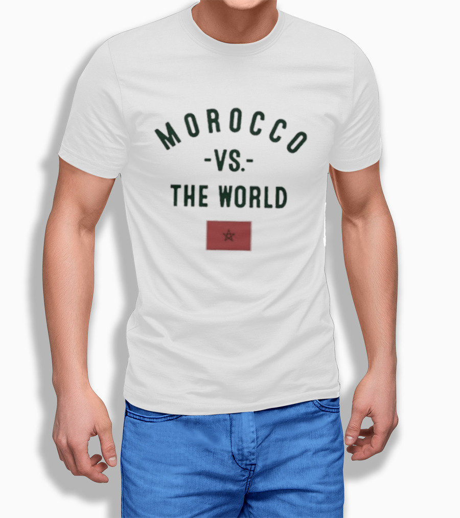 Morocco Vs The World Moroccan Flag T-Shirt