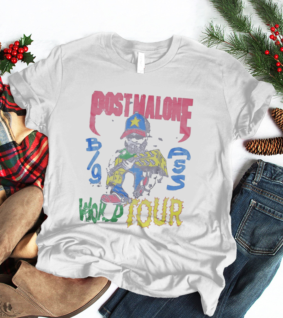 Post Malone Big Ass World Tour Cartoon T-Shirt