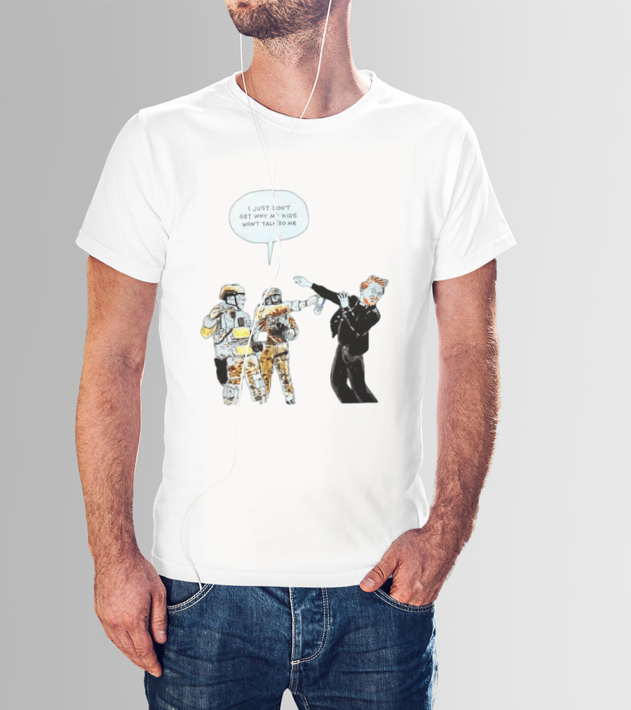 Priest With Soldiers And Kids Speech Bubble T-Shirt