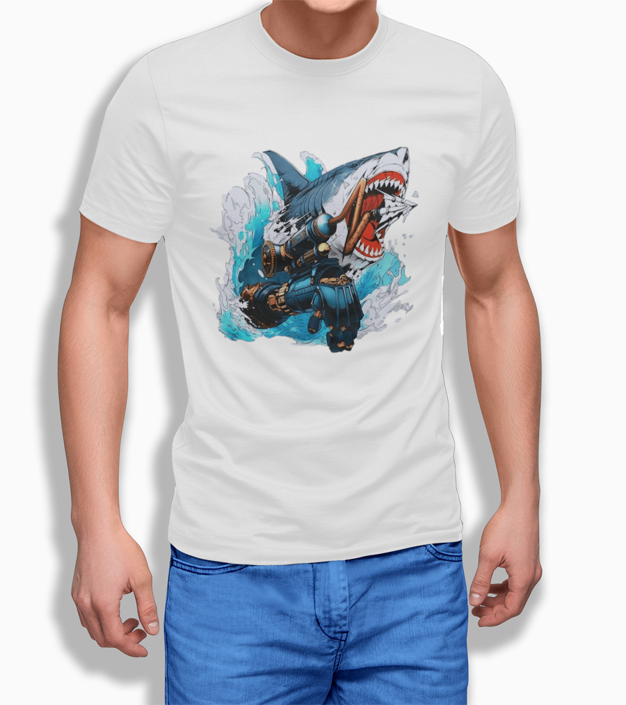 Steampunk Shark Lies Of P Puppet String Adventure Magic T-Shirt