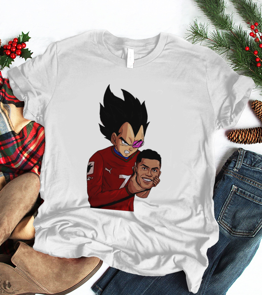 Vegeta Holding Ronaldo Head Puma Jersey Collaboration T-Shirt