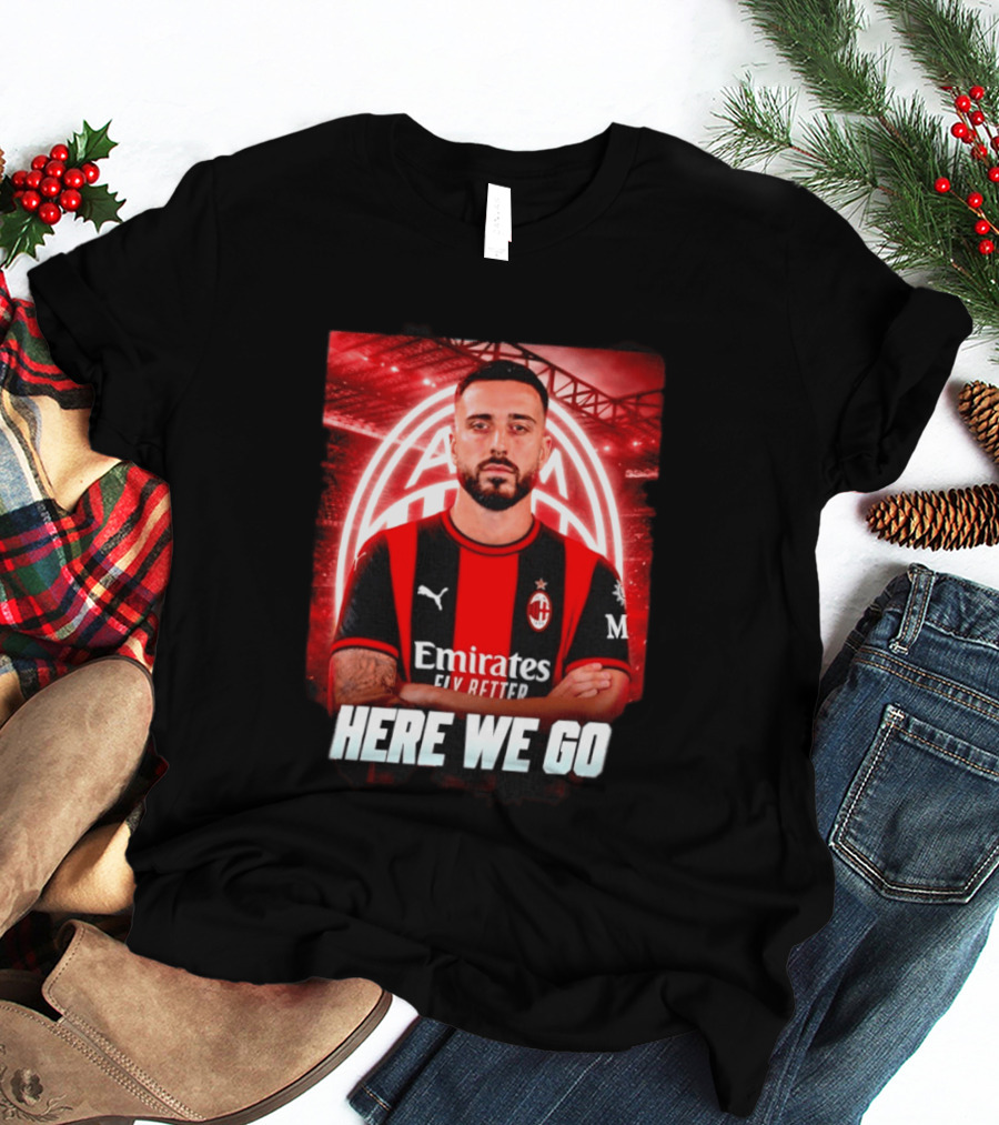 AC Milan Sign Mario Gila From Lazio Here We Go Soccer Transfer News T-Shirt
