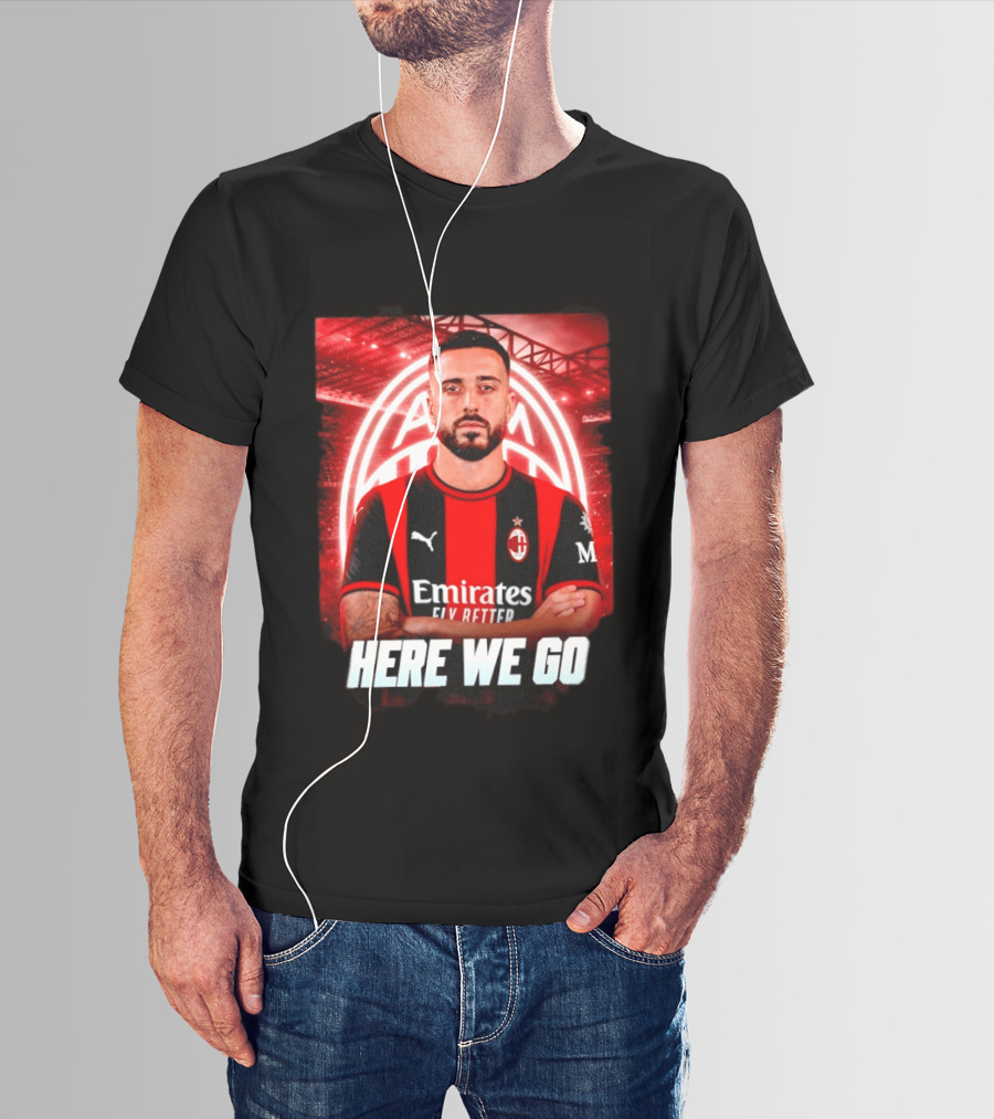 AC Milan Sign Mario Gila From Lazio Here We Go Soccer Transfer News T-Shirt