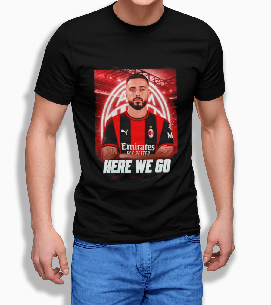 AC Milan Sign Mario Gila From Lazio Here We Go Soccer Transfer News T-Shirt