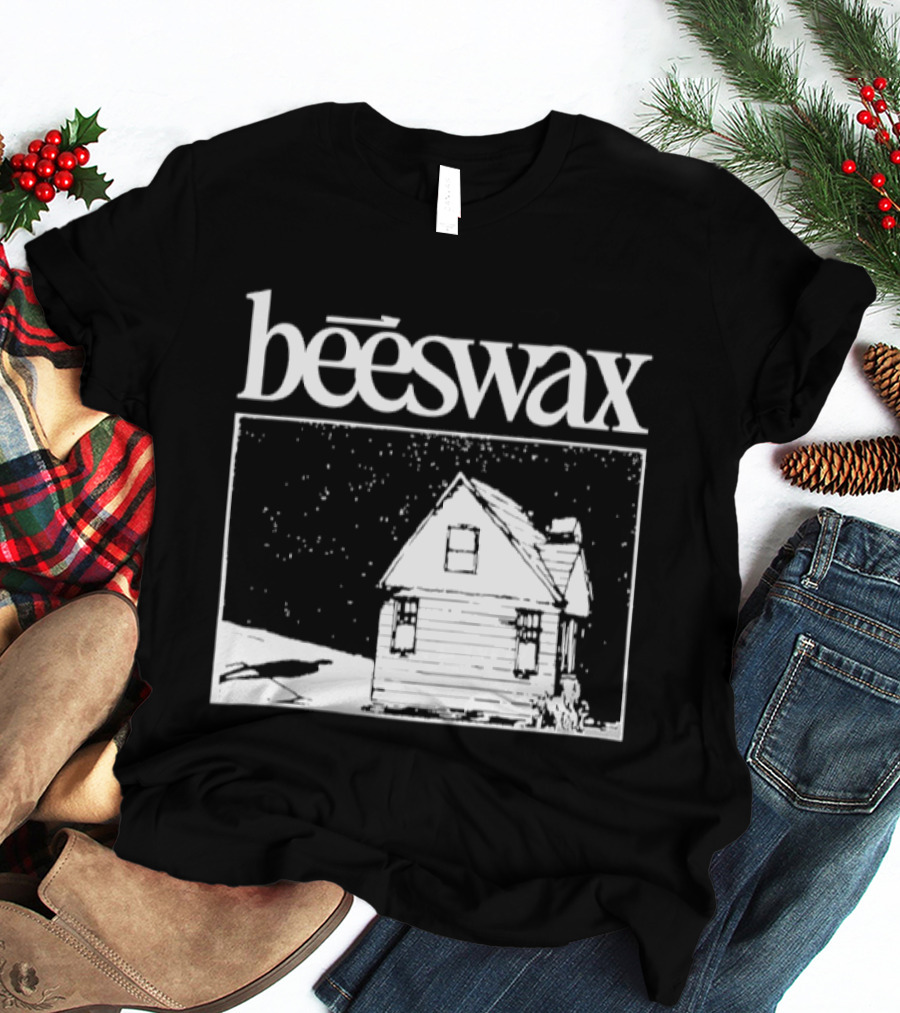 Beeswax City Of Lab Cabin Snow Scene T-Shirt