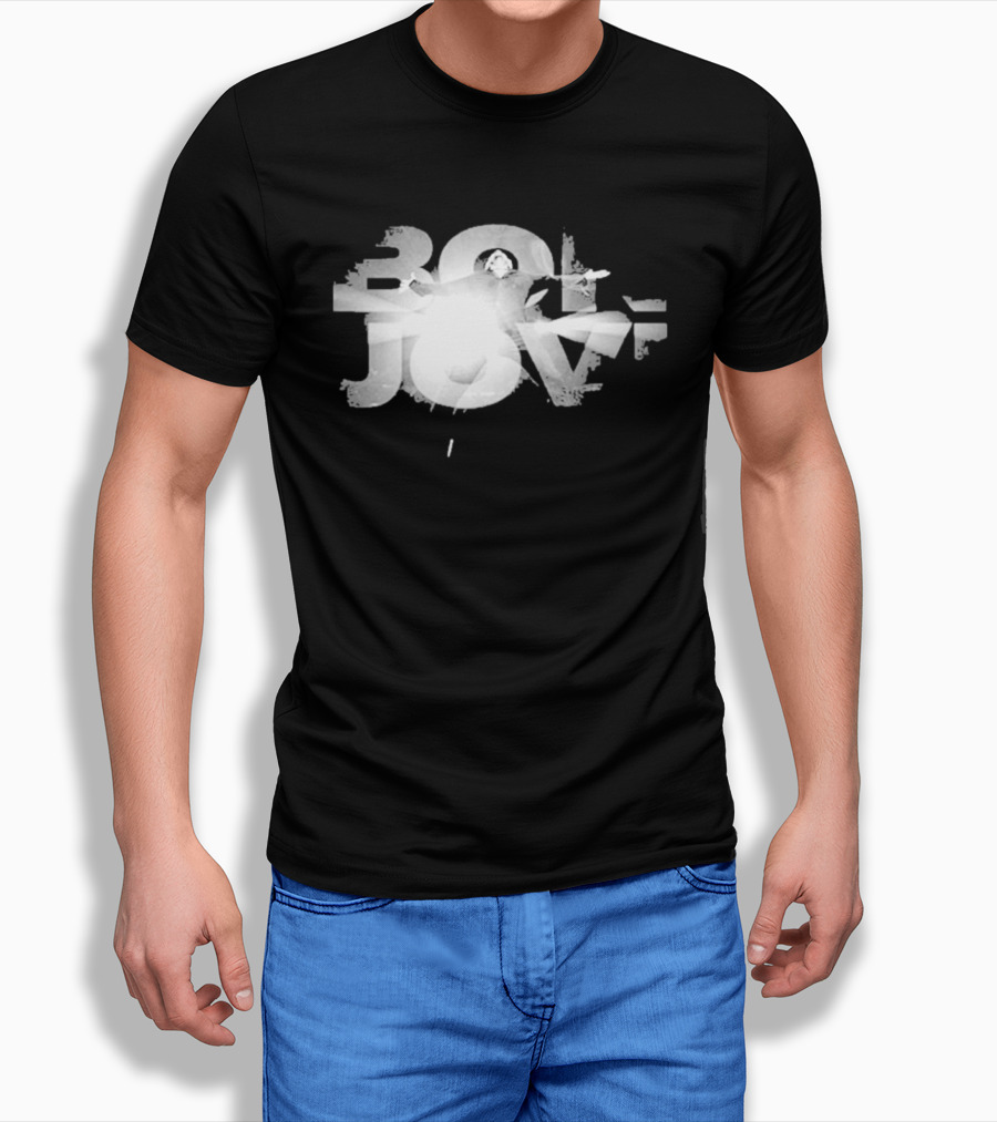 Bon Jovi Bright Light Graphic 80s T-Shirt