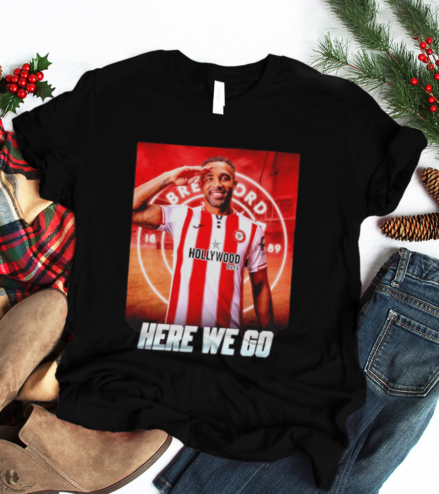 Brentford FC Callum Wilson Here We Go Hollywood Bets T-Shirt
