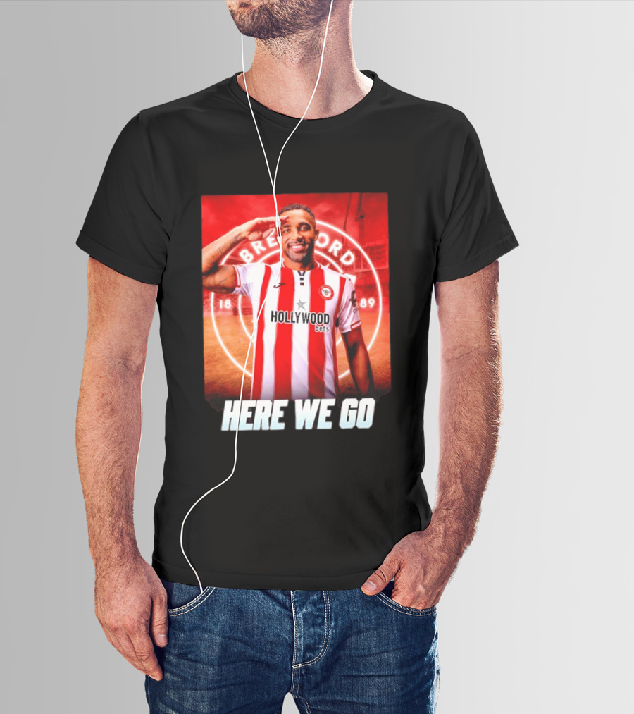 Brentford FC Callum Wilson Here We Go Hollywood Bets T-Shirt