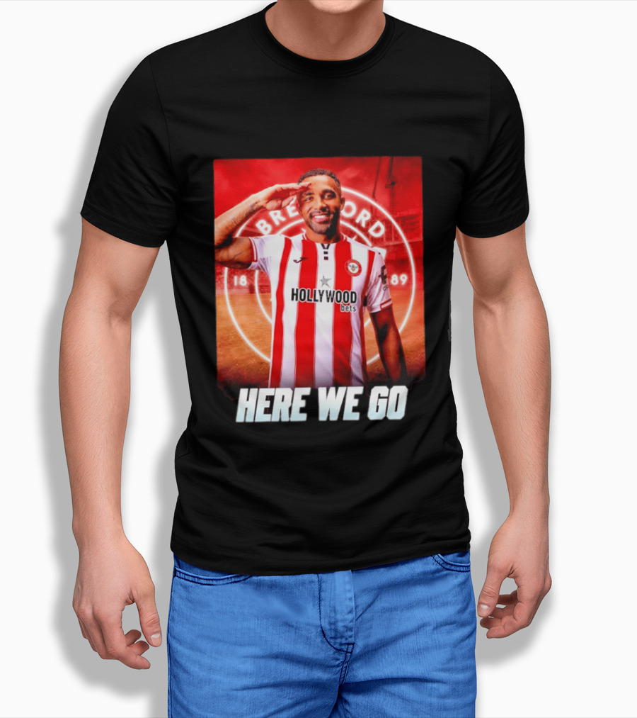 Brentford FC Callum Wilson Here We Go Hollywood Bets T-Shirt