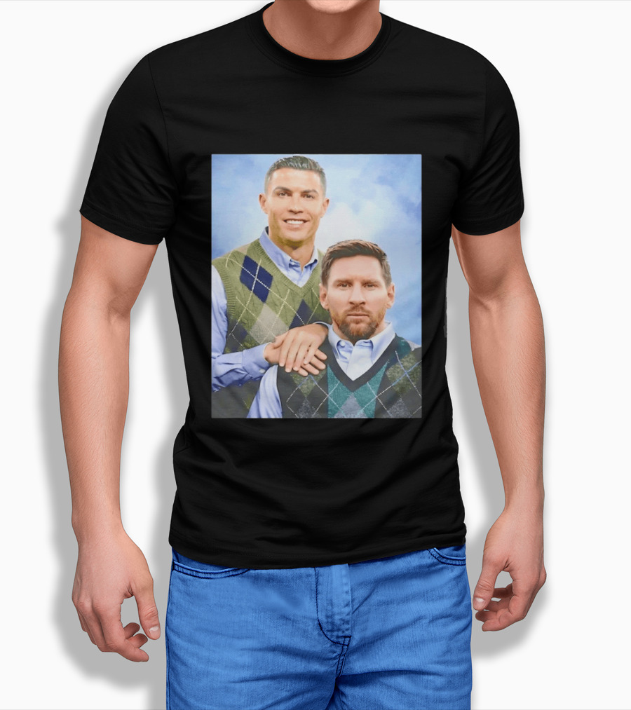 Cristiano Ronaldo Lionel Messi Step Brothers Meme T-Shirt