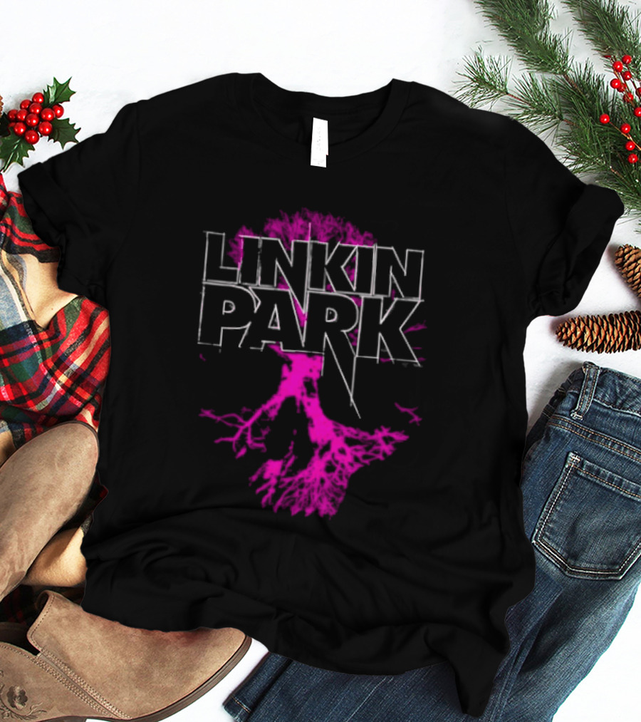 Linkin Park Tree Design Alternative Metal Band Merch T-Shirt