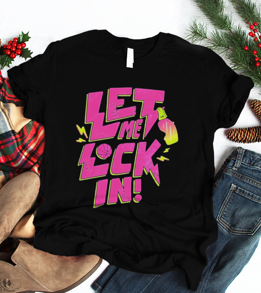 Let Me Lock In Bright Basketball Neon T-Shirt