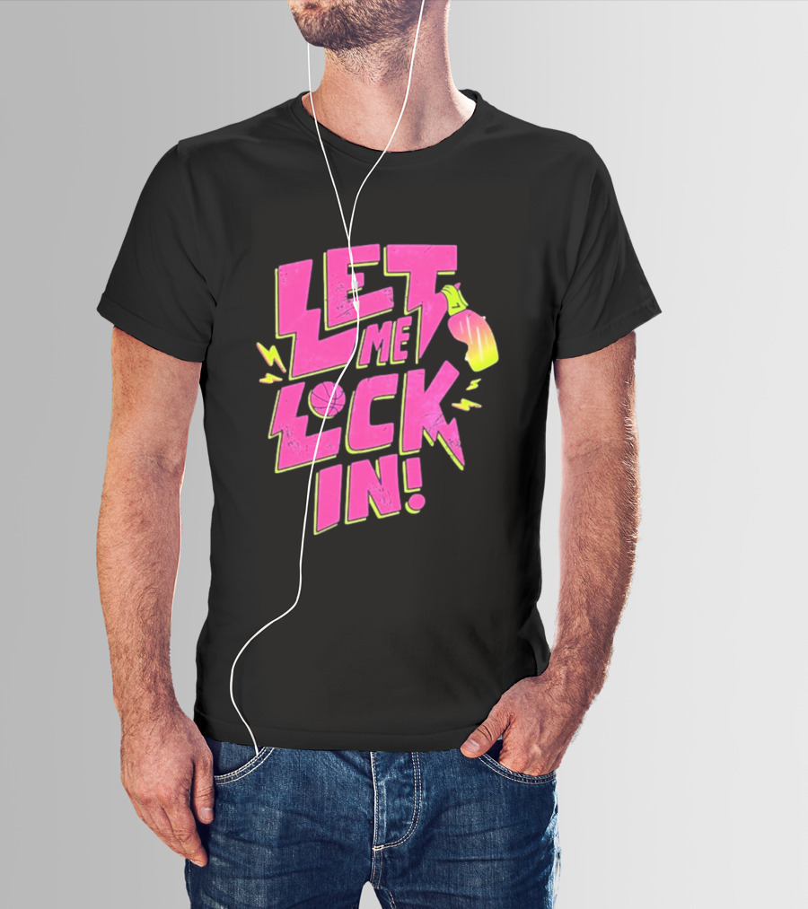Let Me Lock In Bright Basketball Neon T-Shirt