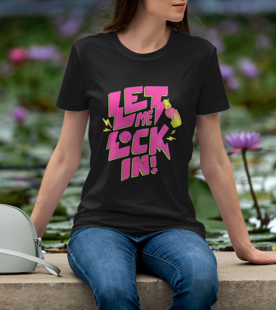 Let Me Lock In Bright Basketball Neon T-Shirt
