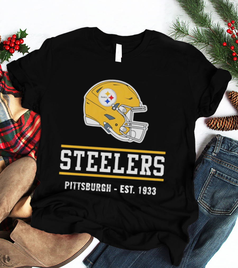 Pittsburgh Steelers Helmet Est 1933 T-Shirt