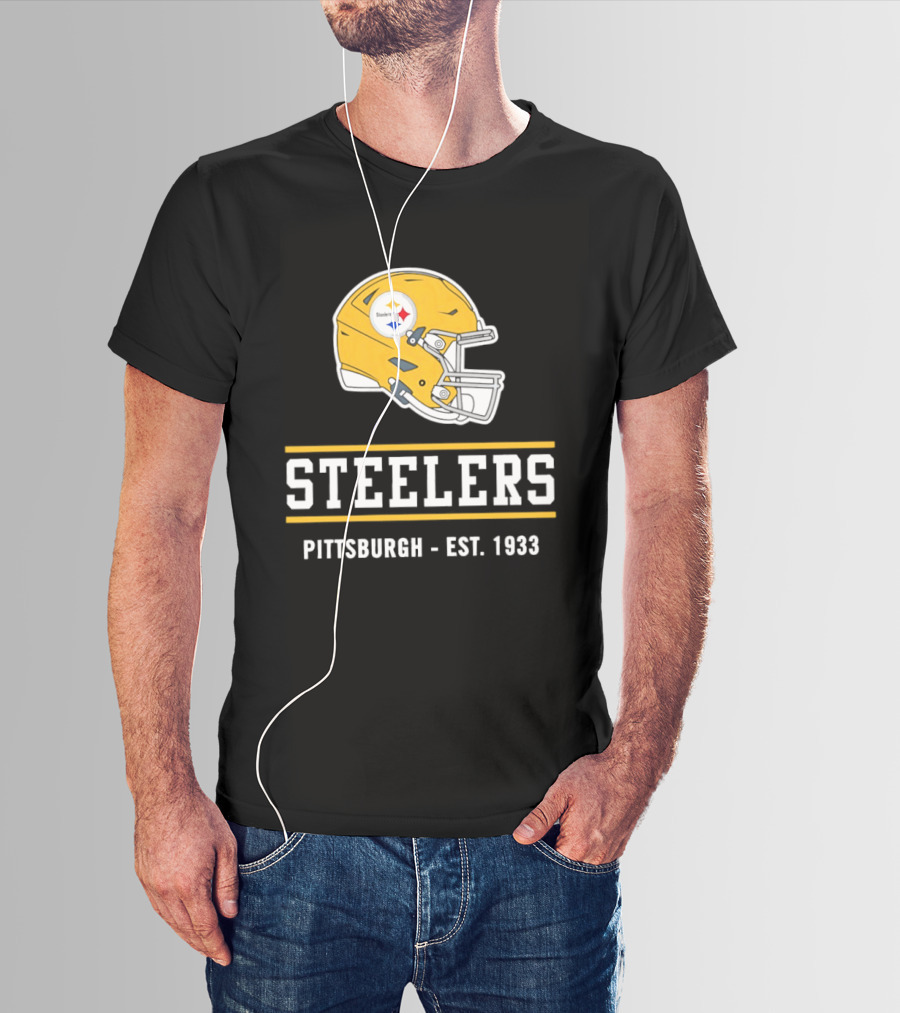 Pittsburgh Steelers Helmet Est 1933 T-Shirt